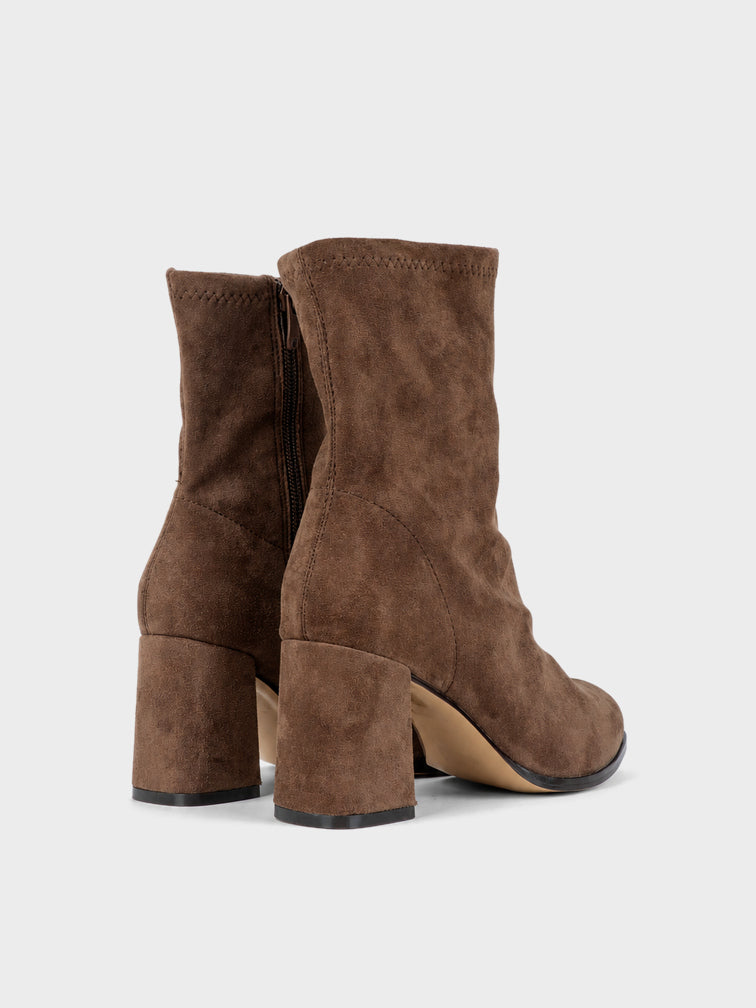 Stivaletto Elasticizzato Tacco Largo - GA2623 - kaki