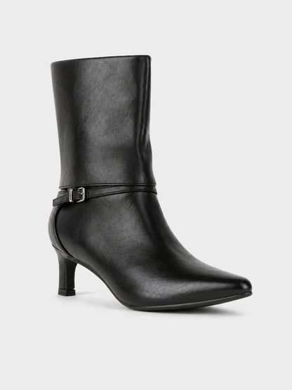 Stivale Midi Tacco Kitten - GA2626 - nero