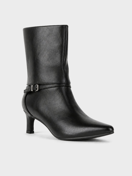 Stivale Midi Tacco Kitten - GA2626 - nero