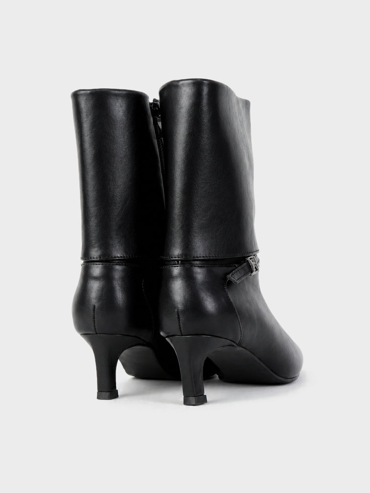 Stivale Midi Tacco Kitten - GA2626 - nero