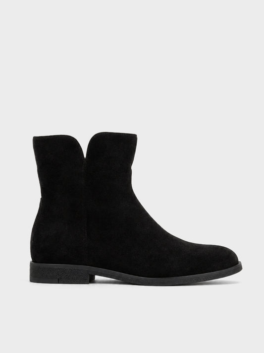 Stivaletto Zip Minimal - GA2627 - nero (vista laterale)