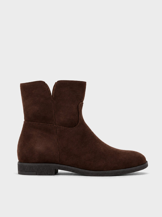 Stivaletto Zip Minimal - GA2627 - marrone (vista laterale)