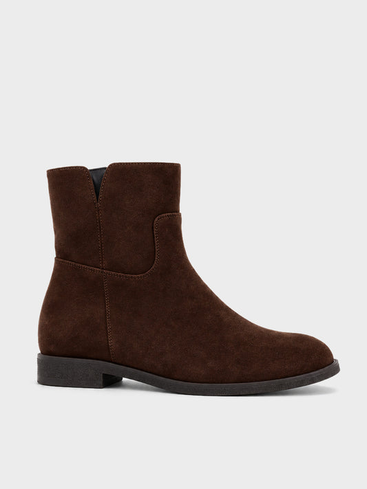 Stivaletto Zip Minimal - GA2627 - marrone