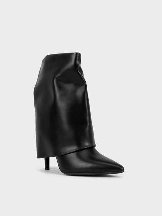 Stivale Slouch con Tacco a Spillo - GA2628 - nero PU