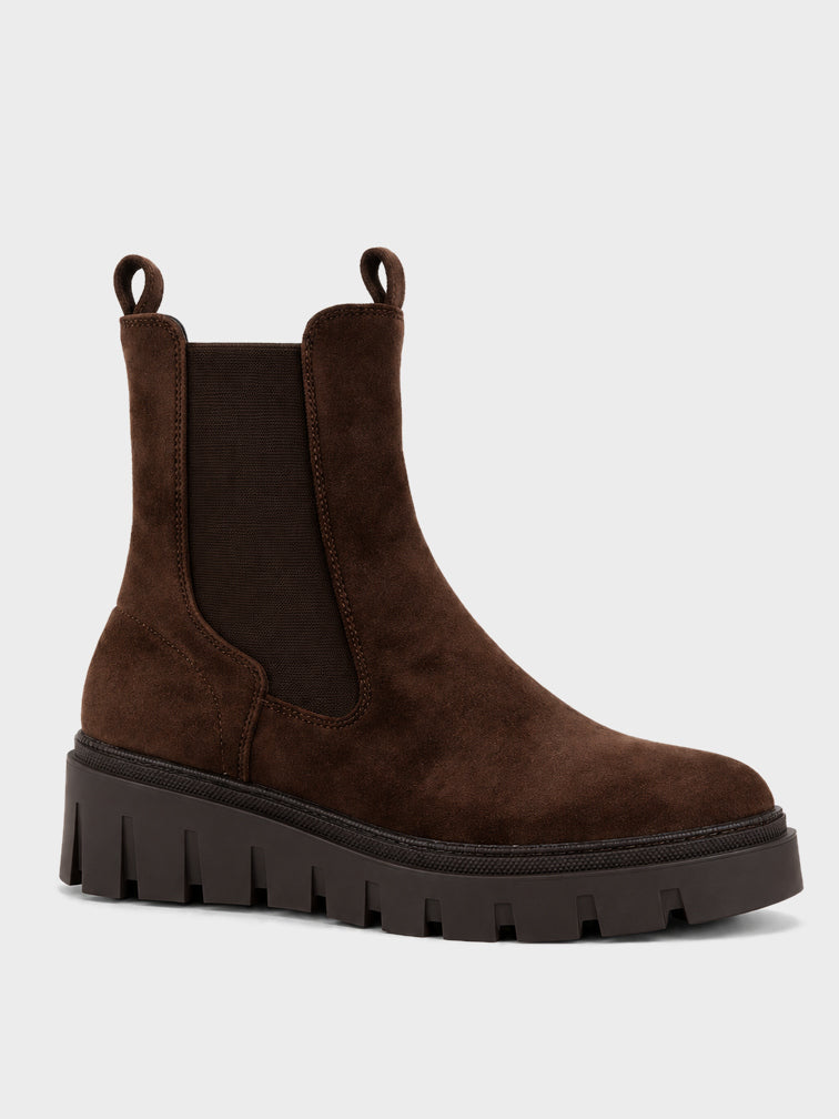 Stivaletto Flatform Carrarmato - GA2629 - marrone