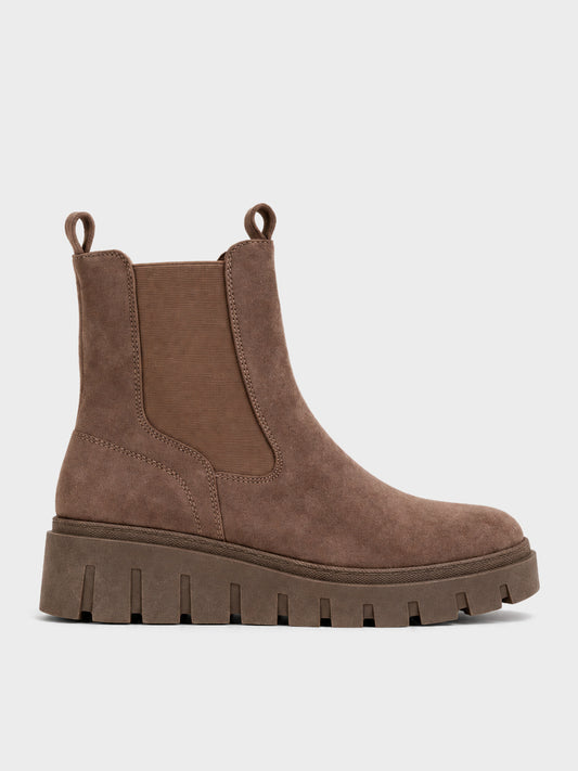 Stivaletto Flatform Carrarmato - GA2629 - kaki (vista laterale)