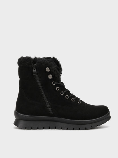 Stivaletto Trekking con Pelliccia - GA2630 - nero