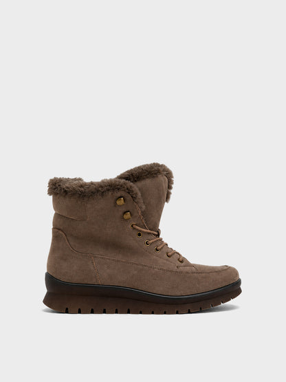 Stivaletto Trekking con Pelliccia - GA2630 - kaki (vista laterale)