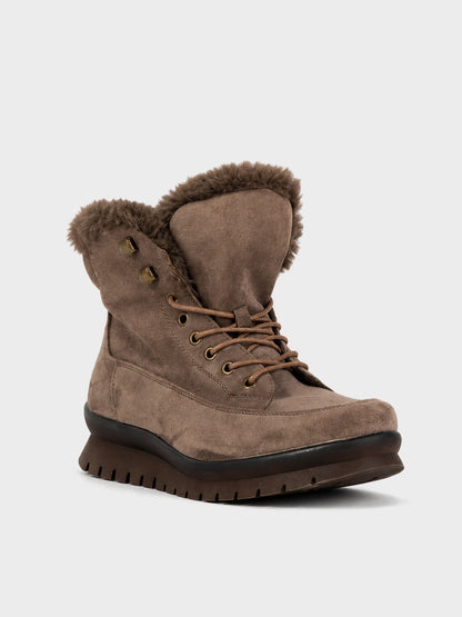 Stivaletto Trekking con Pelliccia - GA2630 - kaki
