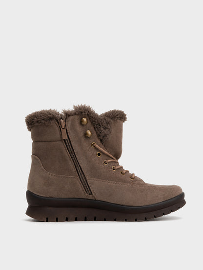 Stivaletto Trekking con Pelliccia - GA2630 - kaki