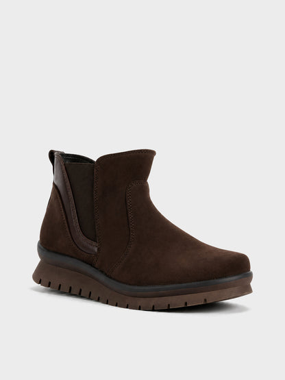 Stivaletto Chelsea con Zeppa - GA2631 - marrone