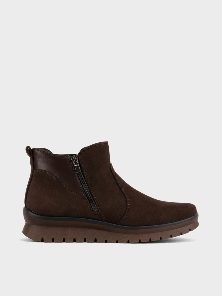 Stivaletto Chelsea con Zeppa - GA2631 - marrone