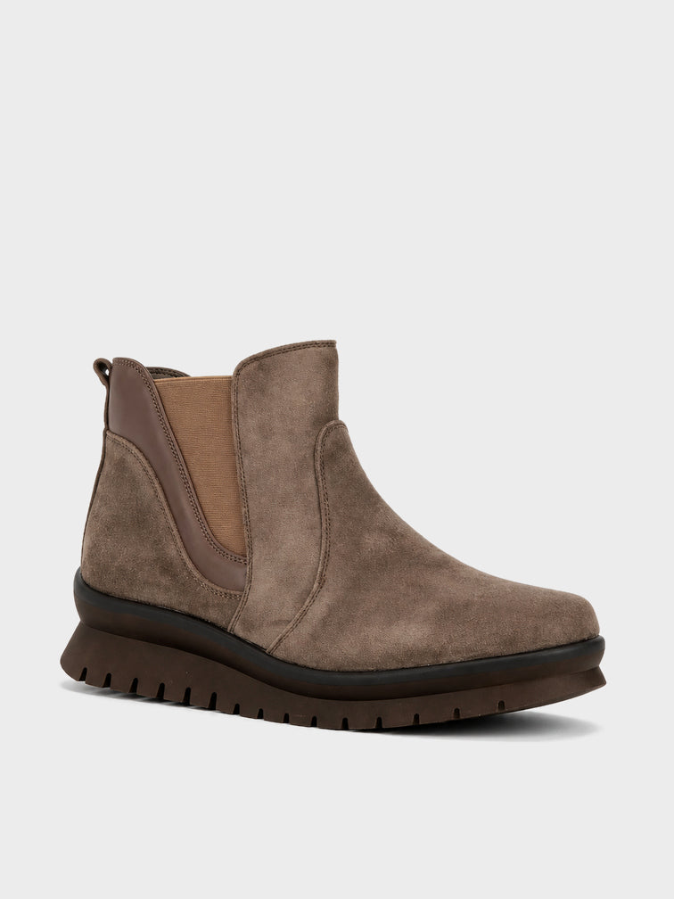 Stivaletto Chelsea con Zeppa - GA2631 - kaki