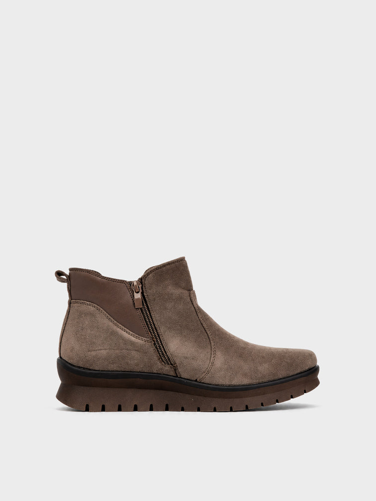 Stivaletto Chelsea con Zeppa - GA2631 - kaki