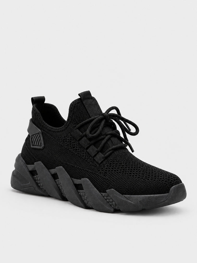 Sneaker a Calza in Maglia - KA2611 - nero