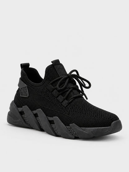 Sneaker a Calza in Maglia - KA2611 - nero