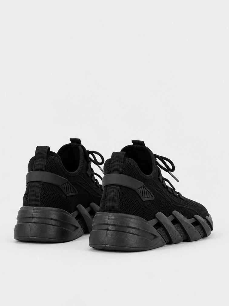 Sneaker a Calza in Maglia - KA2611 - nero
