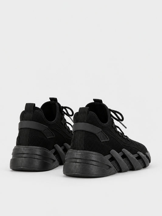 Sneaker a Calza in Maglia - KA2611 - nero
