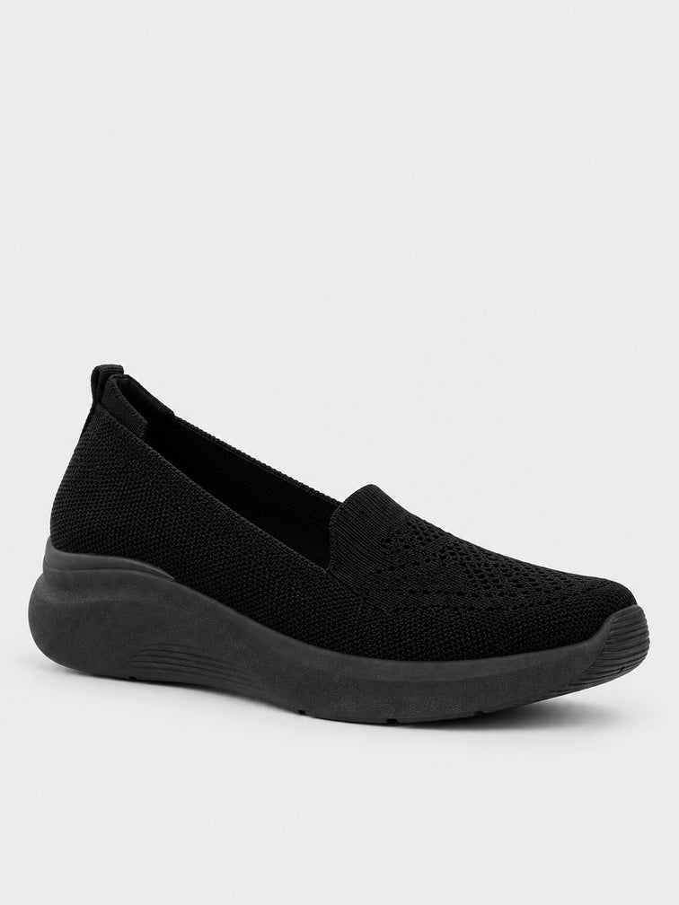 Sneaker Slip-on in maglia - KA2612 - nero
