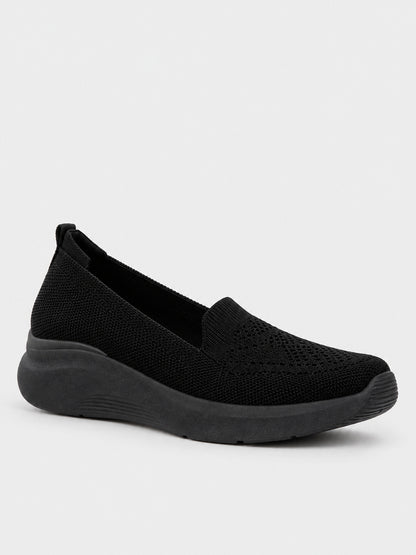 Sneaker Slip-on in maglia - KA2612 - nero