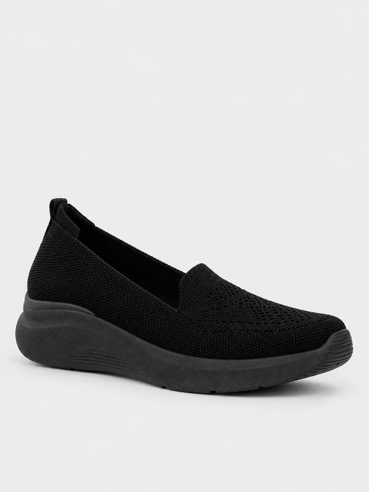 Sneaker Slip-on in maglia - KA2612 - nero