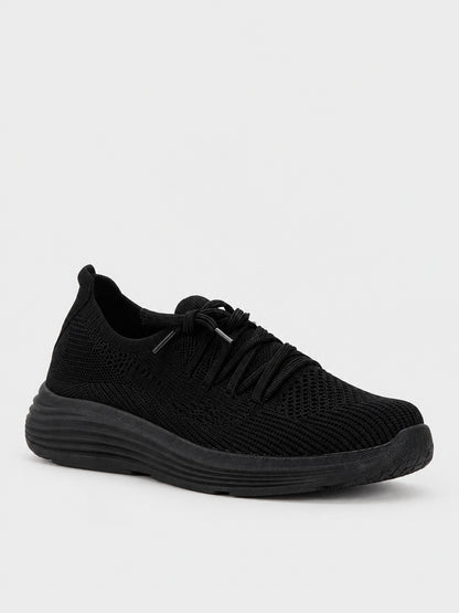 Sneaker Knit Flatform - KA2613 - nero
