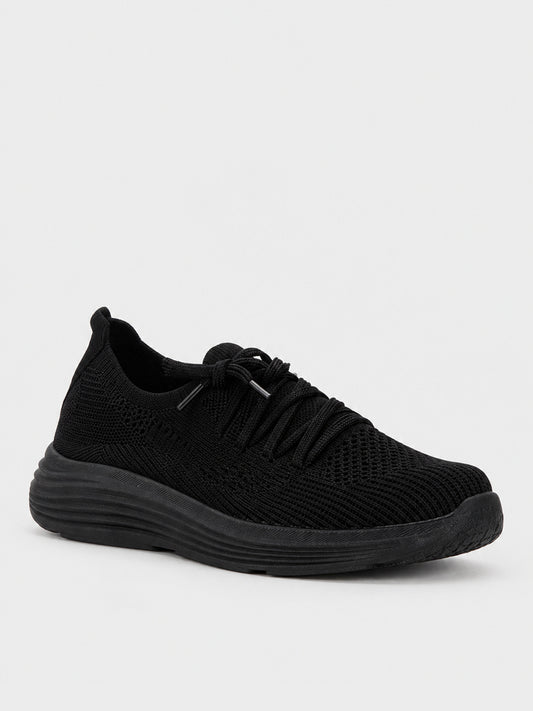 Sneaker Knit Flatform - KA2613 - nero