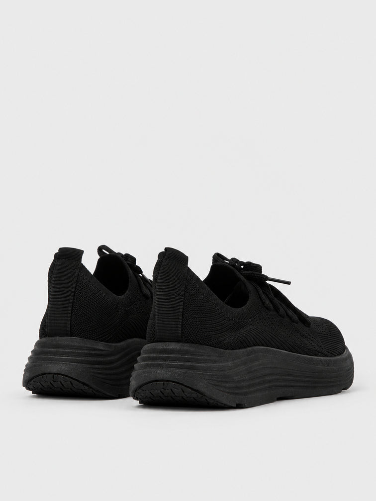 Sneaker Knit Flatform - KA2613 - nero