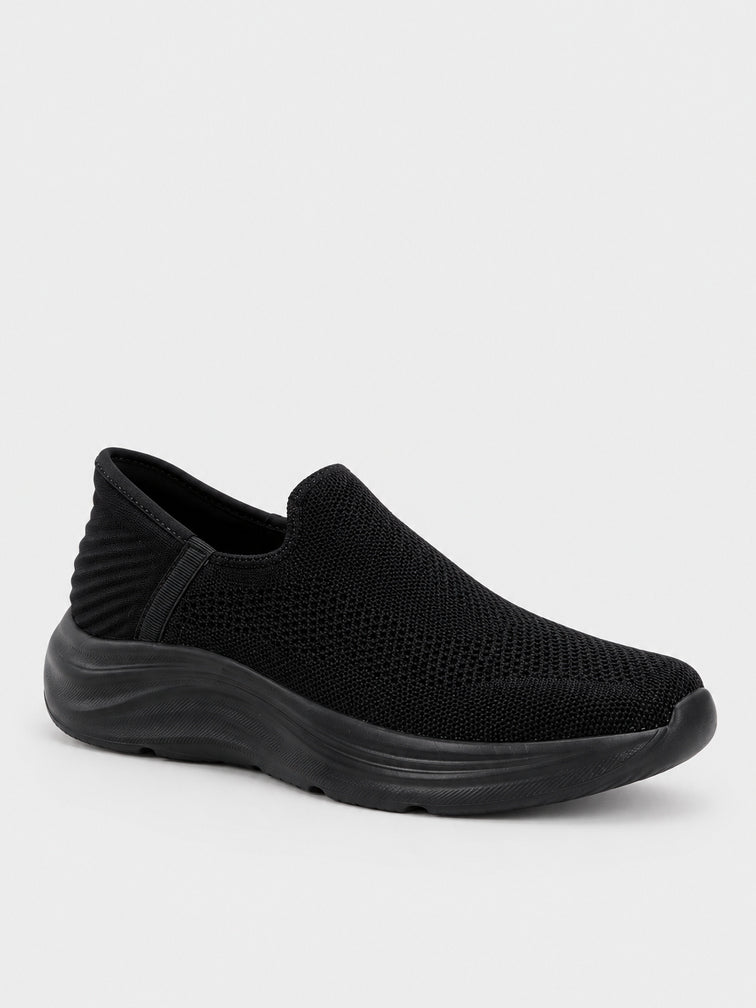 Sneaker Slip-on Knit Flatform - KA2614 - nero