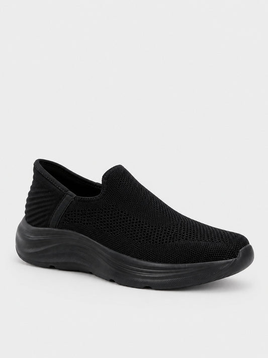 Sneaker Slip-on Knit Flatform - KA2614 - nero