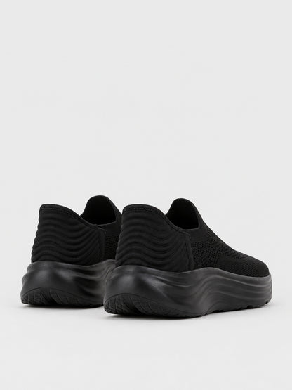 Sneaker Slip-on Knit Flatform - KA2614 - nero
