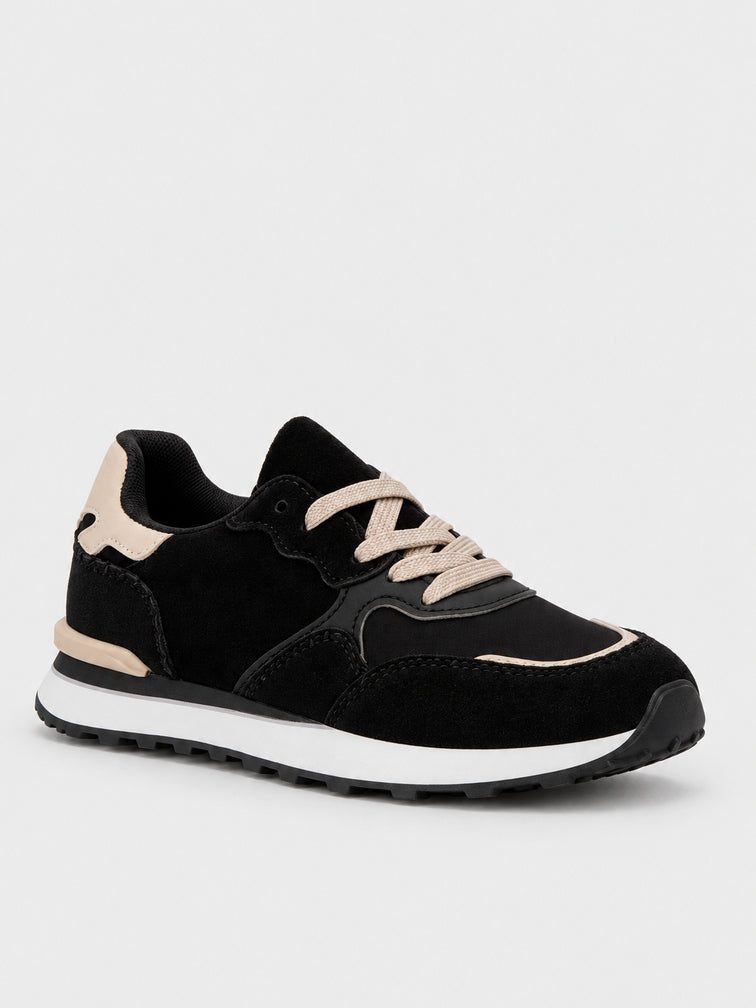 Sneaker Pannelli con Animalier - KA2617 - nero