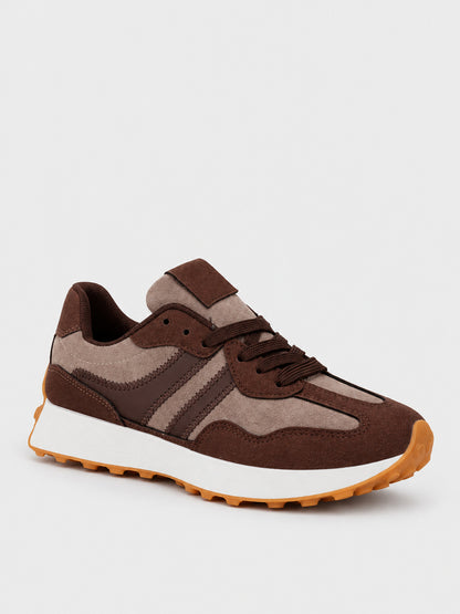 Sneaker Platform a Pannelli - KA2618 - marrone