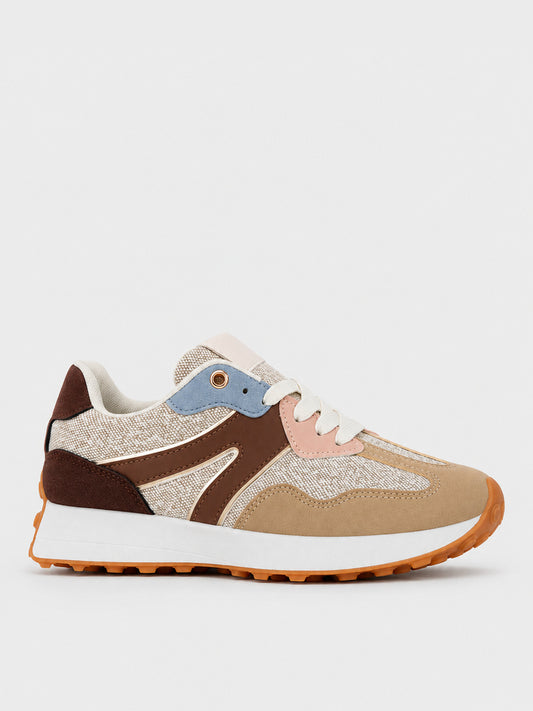 Sneaker Platform a Pannelli - KA2618 - kaki