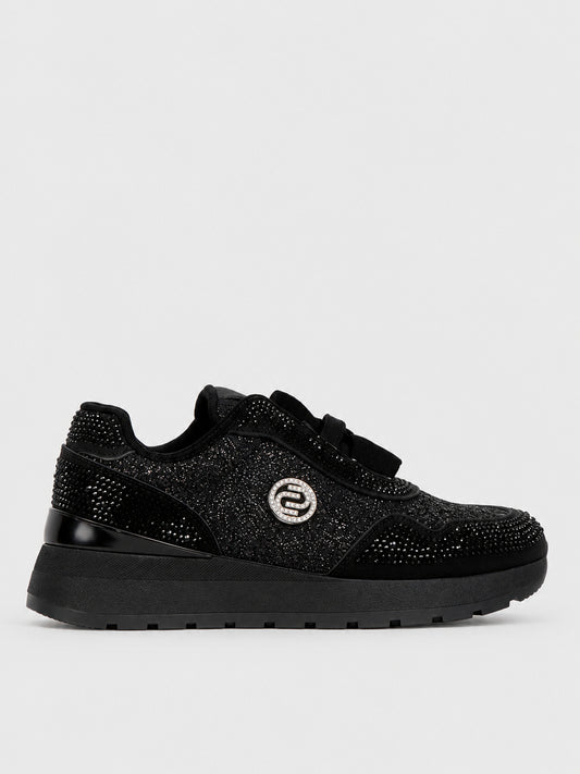Sneaker Flatform Gioiello - KA2620 - nero (vista laterale)