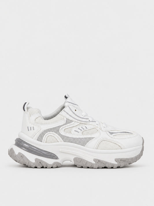 Sneaker Chunky con Flatform - KA2621 - bianco (vista laterale)