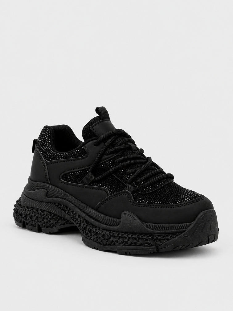 Sneaker Flatform Chunky - KA2622 - nero