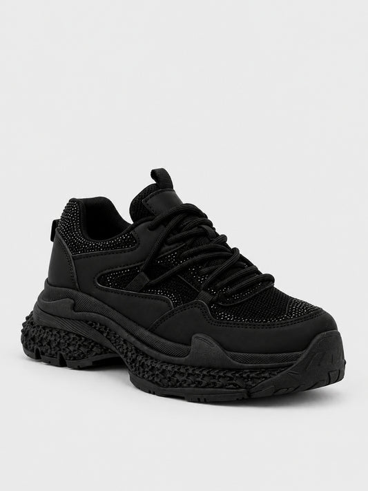 Sneaker Flatform Chunky - KA2622 - nero