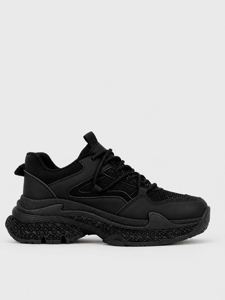 Sneaker Flatform Chunky - KA2622 - nero