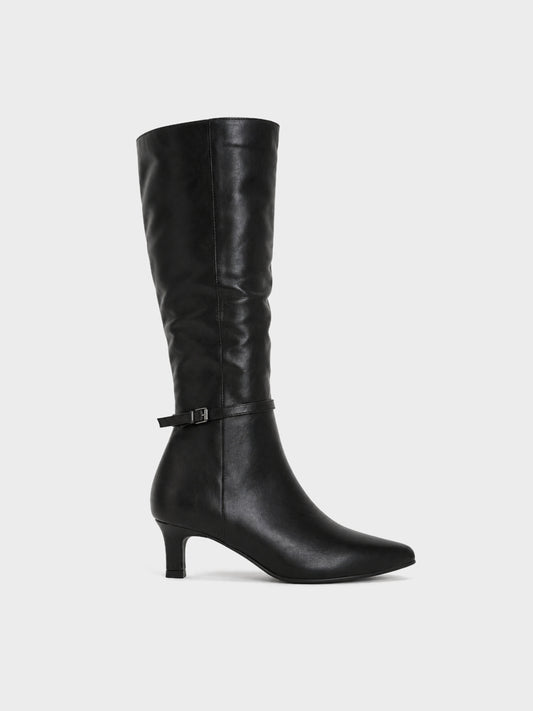 Stivale Alto Tacco Kitten - LA2612 - nero