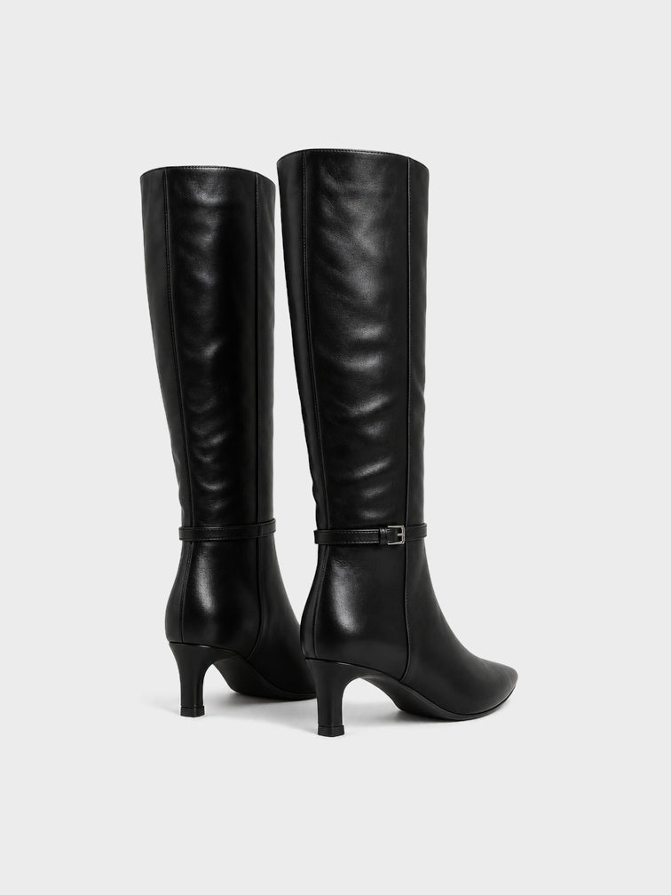 Stivale Alto Tacco Kitten - LA2612 - nero
