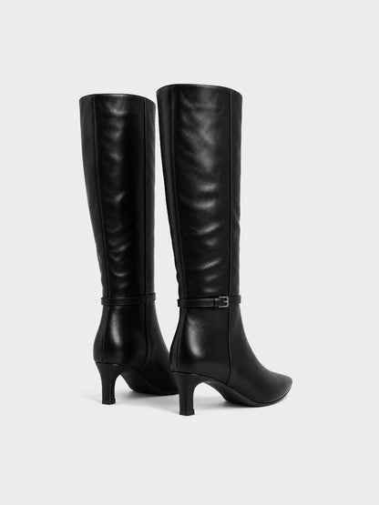 Stivale Alto Tacco Kitten - LA2612 - nero