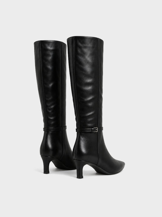 Stivale Alto Tacco Kitten - LA2612 - nero