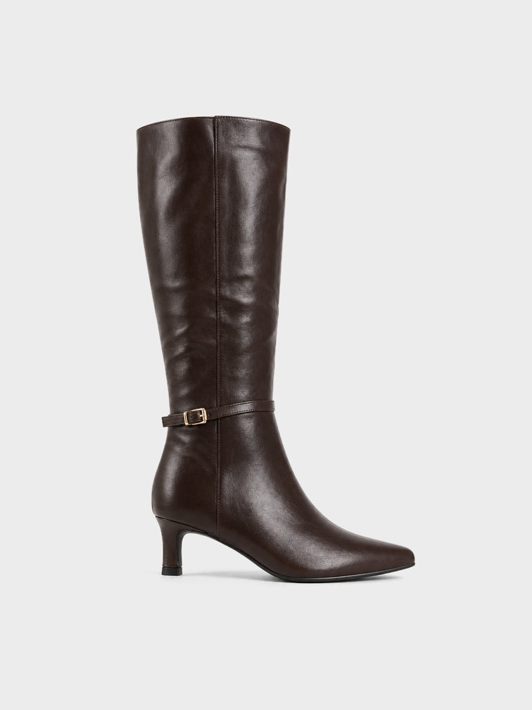 Stivale Alto Tacco Kitten - LA2612 - marrone