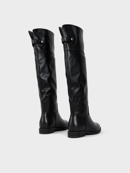 Stivale al Ginocchio con Listino - LA2617 - nero PU