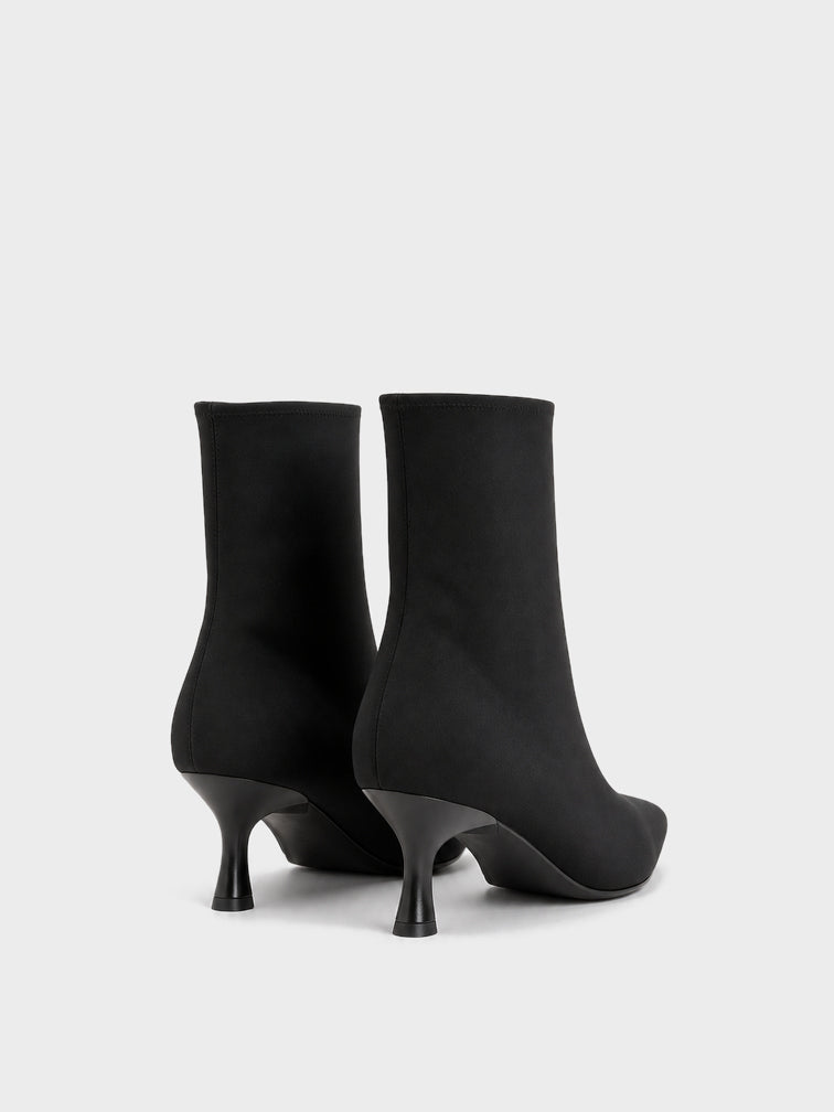 Stivaletto Kitten punta affusolata - ST2602 - nero