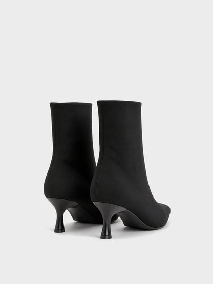 Stivaletto Kitten punta affusolata - ST2602 - nero