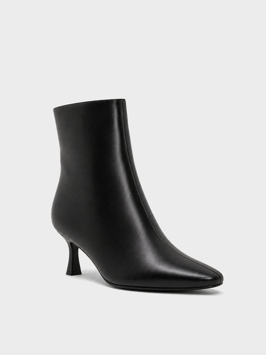 Stivaletto Kitten punta affusolata - ST2602 - nero PU