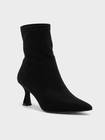 Stivaletto Calzino Tacco Sagomato - ST2606 - nero