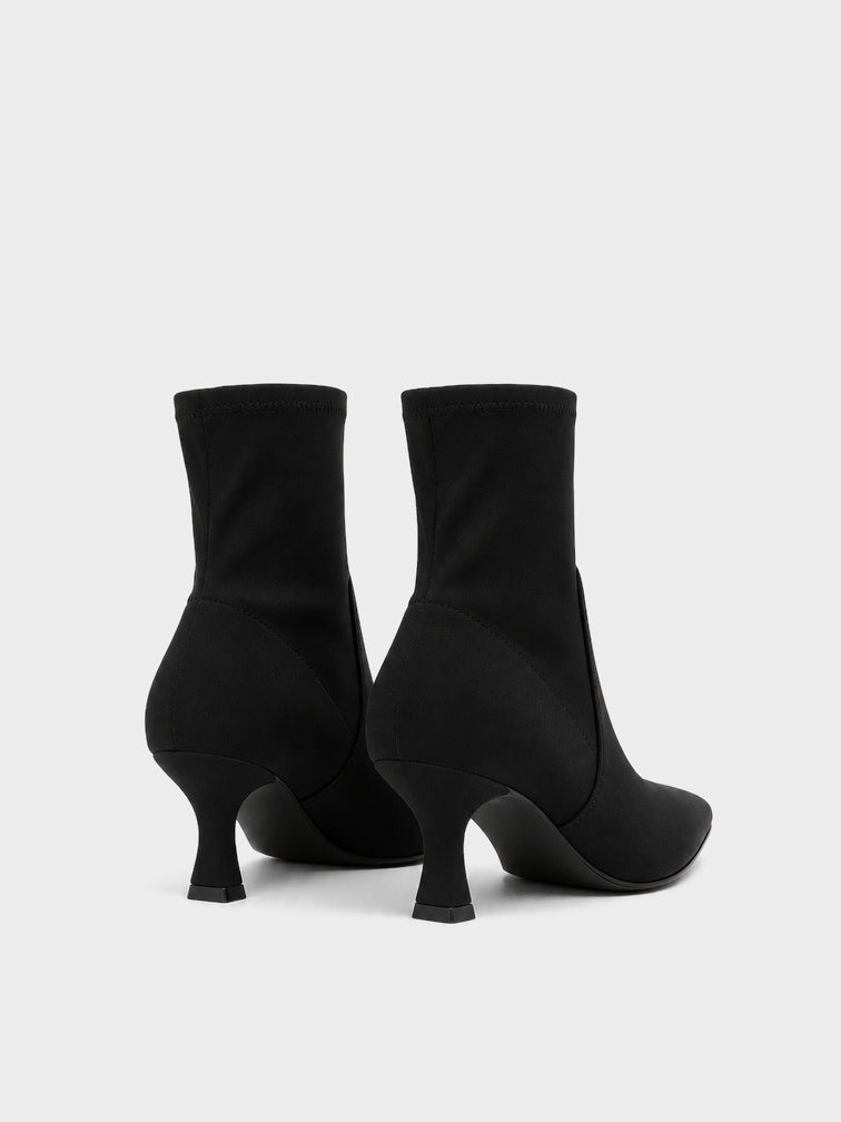 Stivaletto Calzino Tacco Sagomato - ST2606 - nero